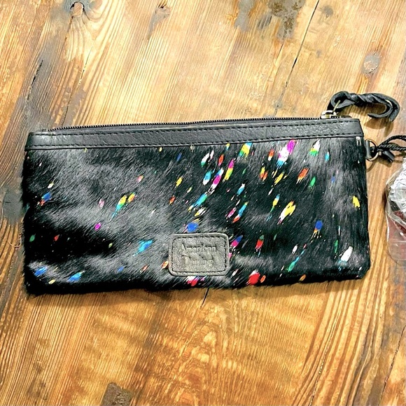 Western Style Clutch Bag, American Darling Brand, Metallic Rainbow Party Purse - Picture 9 of 9